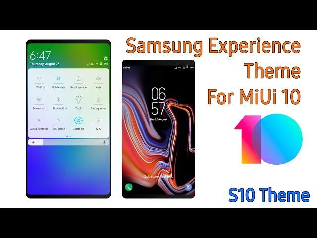 Samsung Experience theme for MiUi 10 | S10 theme | NhSoft