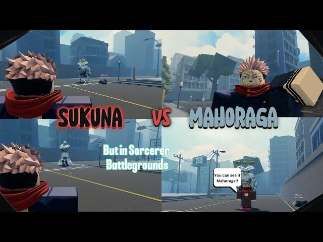 Sukuna VS Mahoraga But In Sorcerer Battlegrounds