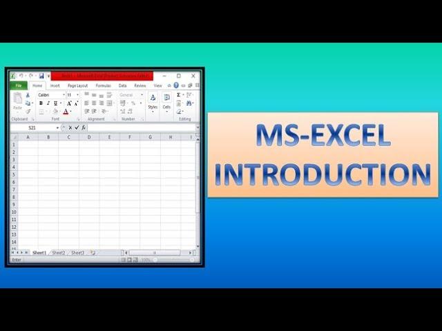 MS Excel Introduction,#1