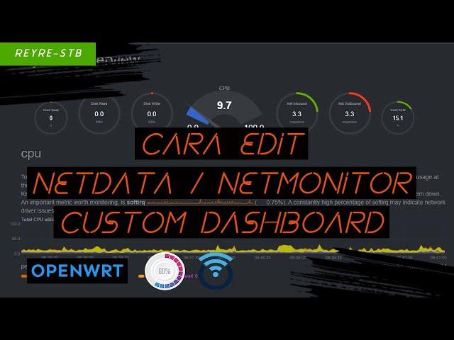 How to edit netdata / netmonitor custom dashboard in OpenWrt REYRE-STB