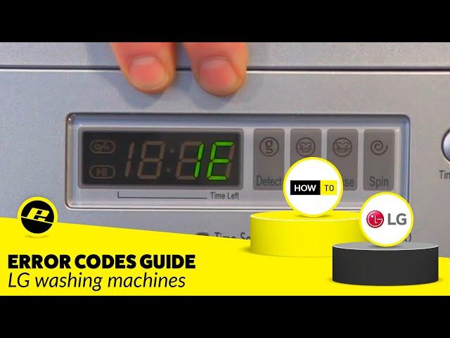 Error Codes on an LG Washing Machine