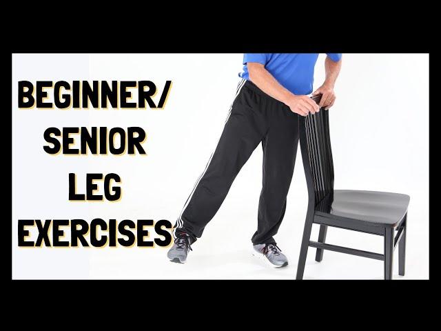 3 BEST Beginner/Senior Leg Exercises Using A Kitchen Chair, Improve Balance & Walking