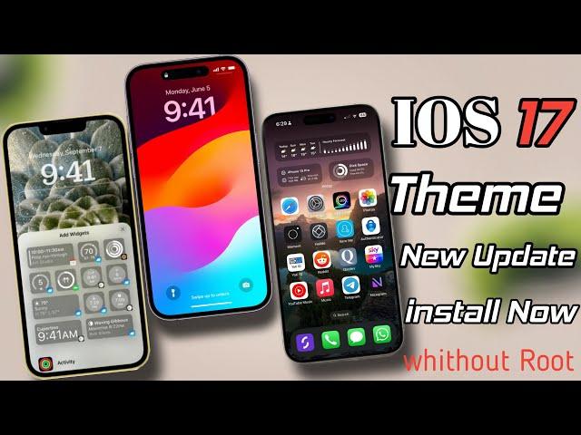 New  iOS 17 Theme For MIUI/Hyperos | MIUI Convert To ios Theme | How To Customize MIUI Like a PRO