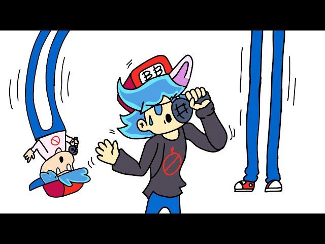 Big Brother VS Tall Boyfriend | FNF ANIMATION