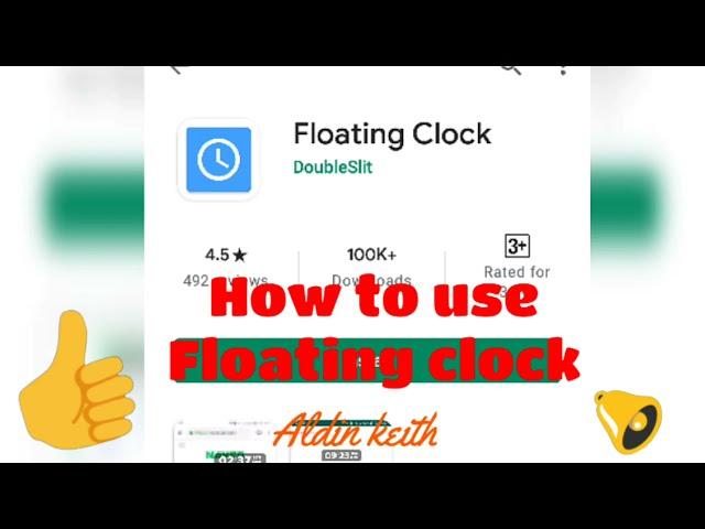 How to use Floating clock step by step @aldinkeith