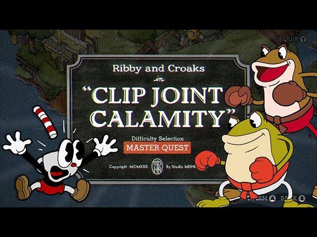 Cuphead MASTER QUEST: Ribby & Croaks (Clip Joint Calamity)