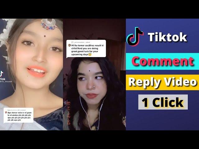 How To Mention Comment In Tiktok Video | Comment Reply Video