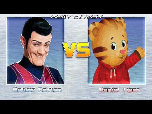 M.U.G.E.N BATTLES | Robbie Rotten vs Daniel Tiger | Lazy Town vs Daniel Tiger's Neighborhood