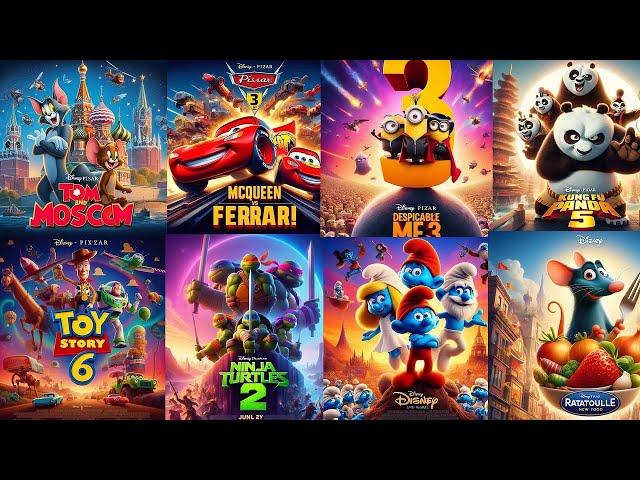 AI Disney Pixar Movies Poster   AI Being Wild #movie #ai #disney 1