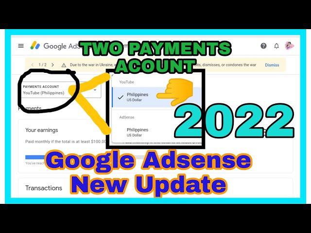 GOOGLE ADSENSE NEW UPDATE 2022|Dalawa na Pala Ang Payment account sa google Adsense