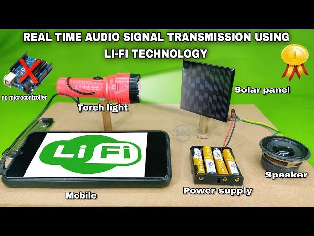 how to make lifi technology based project || Best electronics science project