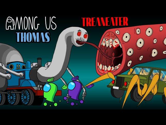 Among Us & Thomas Vs Amanda & Train Eater & Jeepspider - 우리 가운데 애니메이션 _ Among Us Animation
