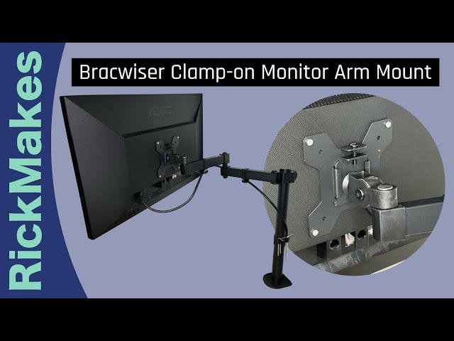 Bracwiser Clamp-on Monitor Arm Mount