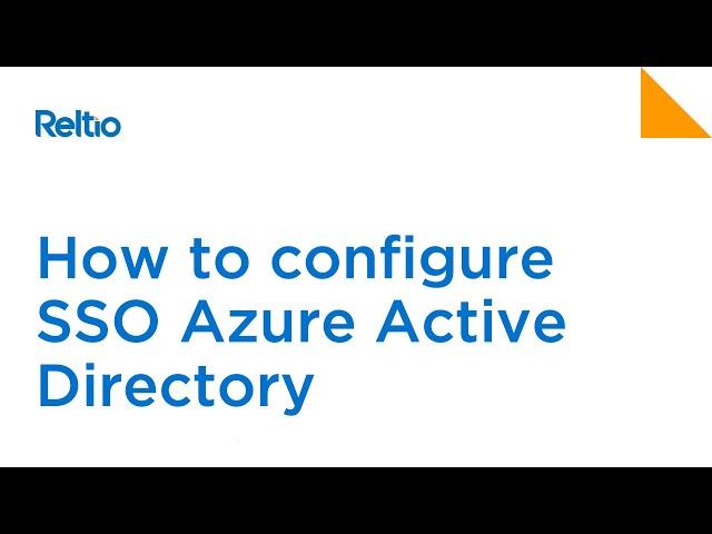 How to configure SSO Azure Active Directory