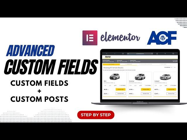 How to Use Elementor Advanced Custom Fields and Custom Post Types Tutorial 2024