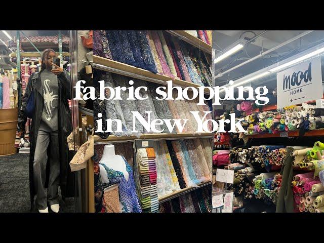 fabric shop with me in New York | mood fabrics, etc!