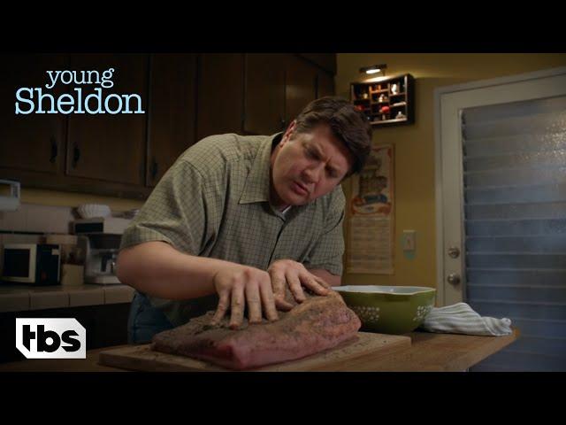 Young Sheldon: Meemaw's Brisket Recipe (Season 1 Episode 7 Clip) | TBS