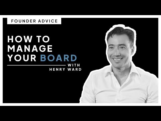 How to Manage your Board