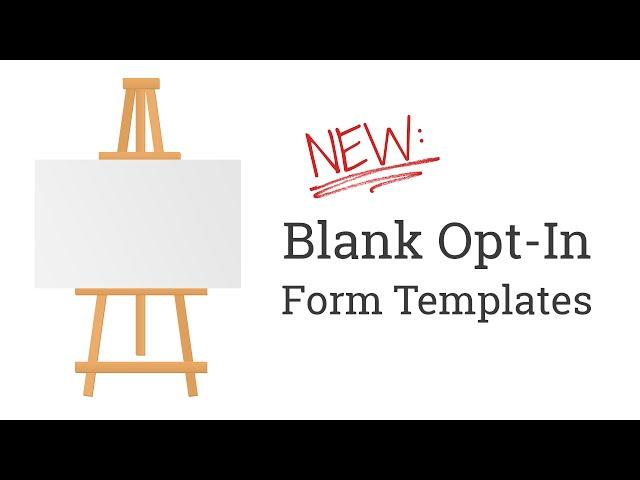 New "Blank" Opt-in Form Templates in Thrive Leads for WordPress