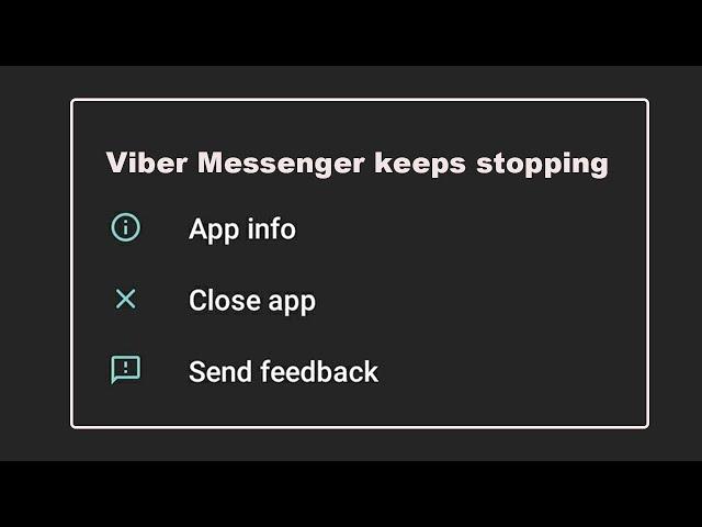 How To Fix Rakuten Viber Messenger App Keeps Stopping problem in Android Phone