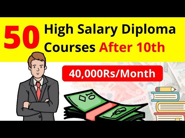50 Best Diploma Courses After 10th & 12th In India || High Salary Jobs After 12th