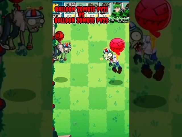 Balloon Zombie PvZ1 Vs Balloon Zombie PvZ3 - Plants Vs Zombies #shorts #PVZ #pvz2 #Pvzhack #PVZmod