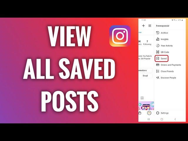 How To View All Your Saved Posts On Instagram