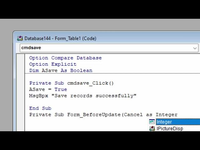 VBA code to avoid automatic save in Microsoft Access@COMPUTEREXCELSOLUTION