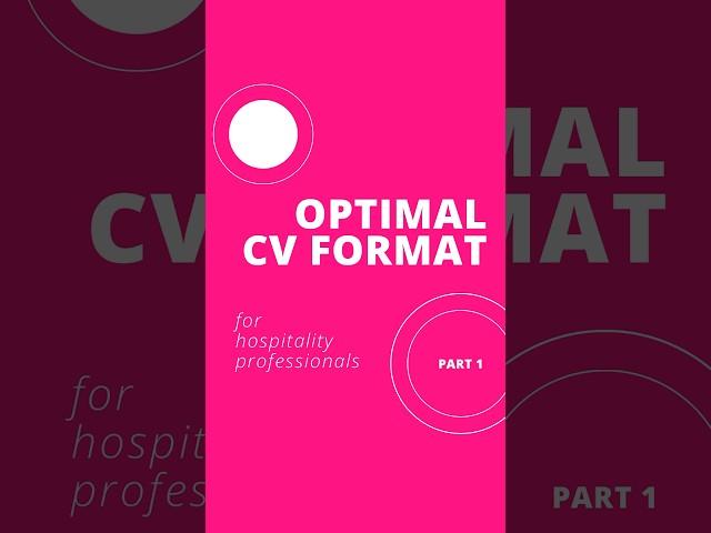 ABOUT CV [part 1]  #cv #career #middleeast #job #information #foryou