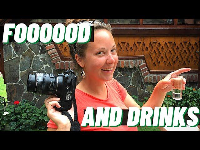 UKRAINIAN FOOD in the Carpathian Mountains + Ukrainian MOONSHINE || Українська кухня