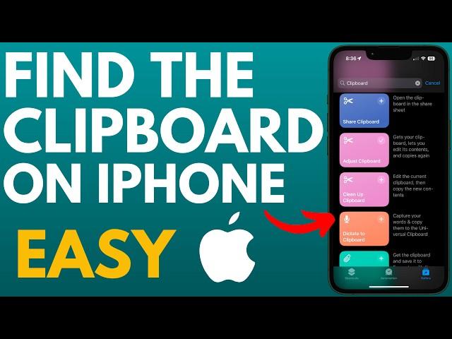 How to Find Clipboard on iPhone