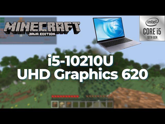 Intel Core i5-10210U \ UHD Graphics 620 \ Minecraft JAVA 1.19.2 @1080p 6 chunks (8GB RAM)