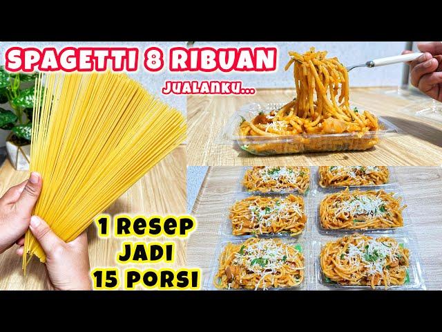 SPAGETTI 8 THOUSAND MY SALES // PRACTICAL ECONOMIC RECIPE #spaghetti #selling ideas #niahermanto