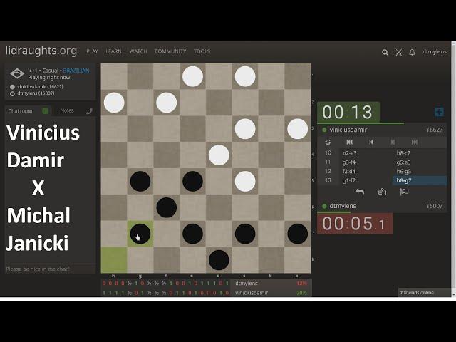 Brazilian draughts finally on lidraughts