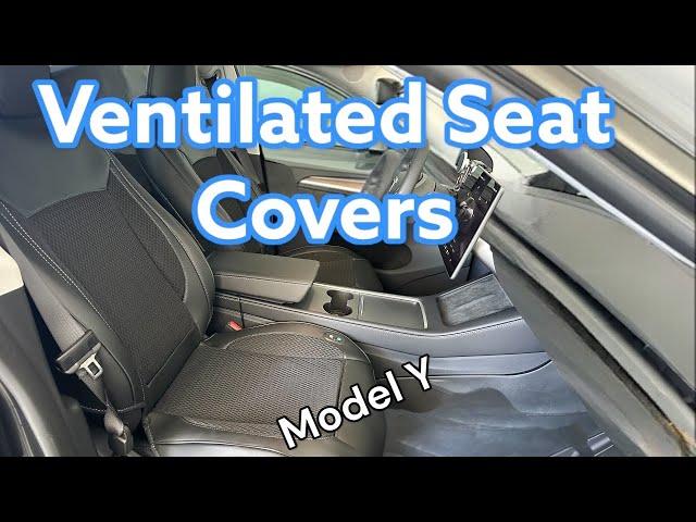 Tesla Model Y Cooling Seat Covers By Tylard | Ventilated Seat Upgrade!