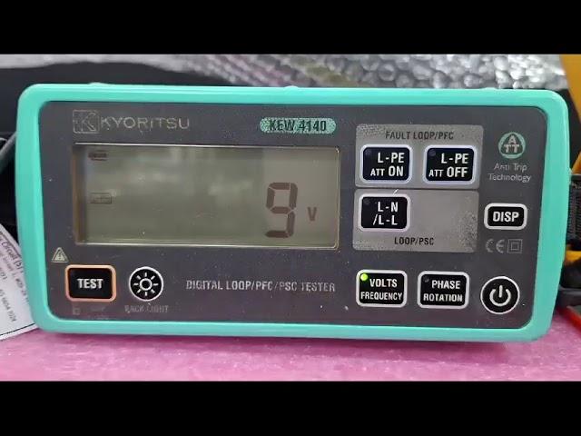 Kyoritsu 4140 PFC Loop Tester Repair & Calibration by Dynamics Circuit (S) Pte. Ltd.