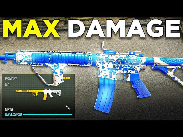 *NEW* MAX DAMAGE M4 CLASS in WARZONE  (Best M4 Class Setup)