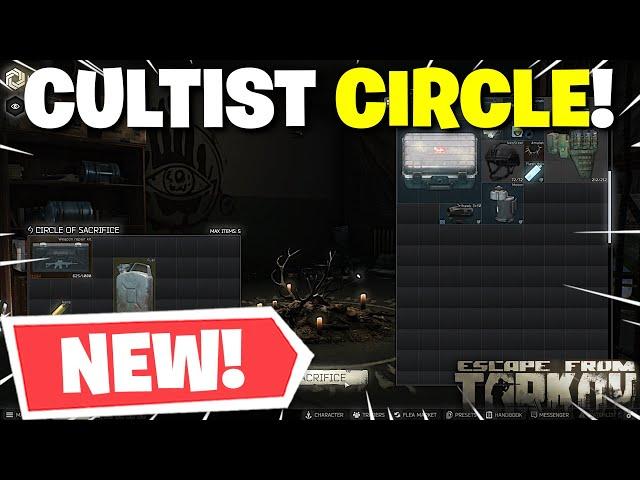 Escape From Tarkov PVE - Brand NEW Hideout Module Coming SOON! The Cultist Circle Of Sacrifice!