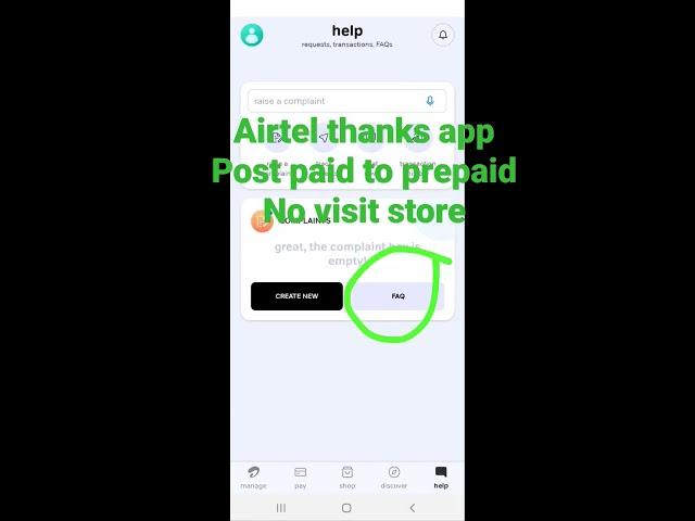 airtel postpaid to prepaid process no visit airtel store