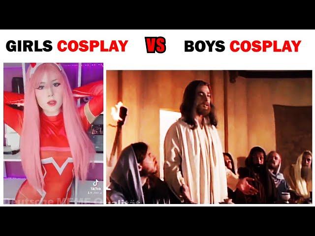 Girls COSPLAY vs Boys COSPLAY 5#memes #boysvsgirlsmemes