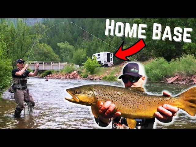 Fly Fishing my FAVORITE Rivers in Colorado From my Northern Lite Truck Camper!  4 State Road Trip!