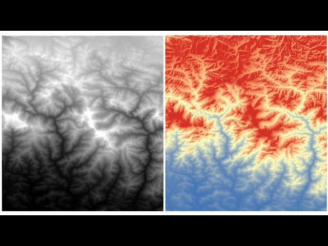 Digital Elevation Model (DEM) data of a Location