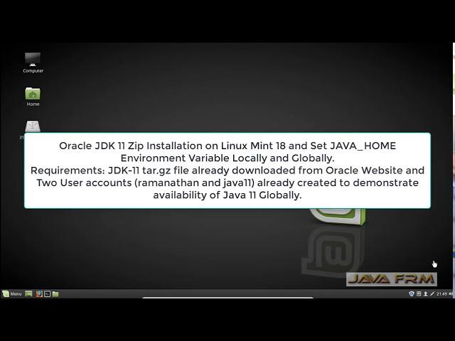 Oracle JDK 11 Zip Installation on Linux Mint 18 and Set JAVA_HOME Environment Variable | Java 11