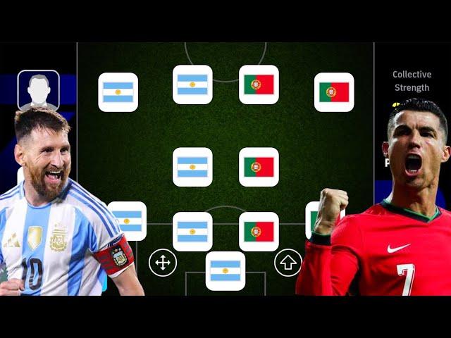 ARGENTINA X PORTUGAL!  BEST SPECIAL SQUAD BUILDER!! EFOOTBALL 2025 MOBILE