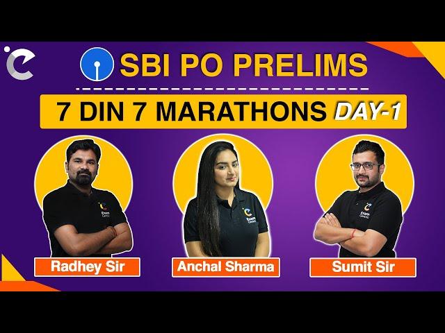 SBI PO PRELIMS 2020 I MARATHON CLASS | 9:00 AM, DAY-1 | तैयारी जीत की | NON STOP MARATHON