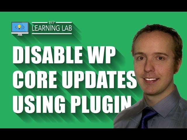 Disable WordPress Core, Theme & Plugin Updates Using A Plugin | WP Learning Lab