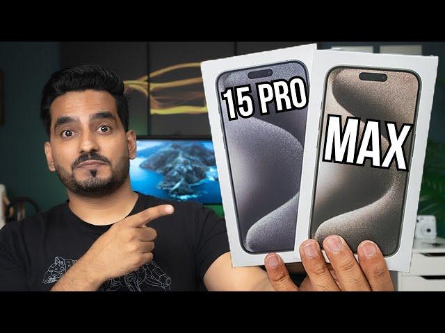 iPhone 15 Pro Max and 15 Pro Unboxing! Black & natural Titanium