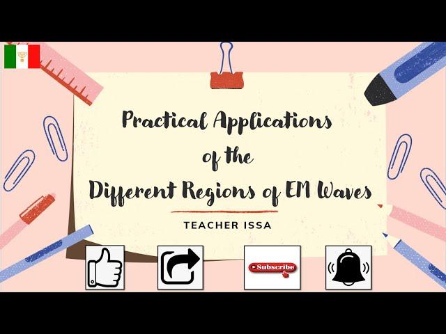 Practical Applications of the Different Regions of Electromagnetic Waves - Teacher Issa Maria