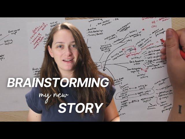 Let's Brainstorm My New Story Together || Mind Mapping Character Plot Tropes and Worldbuilding