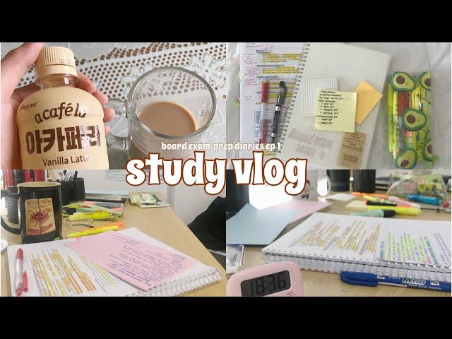 a study vlog  — board exam preparation diaries ep. 1  | philippines